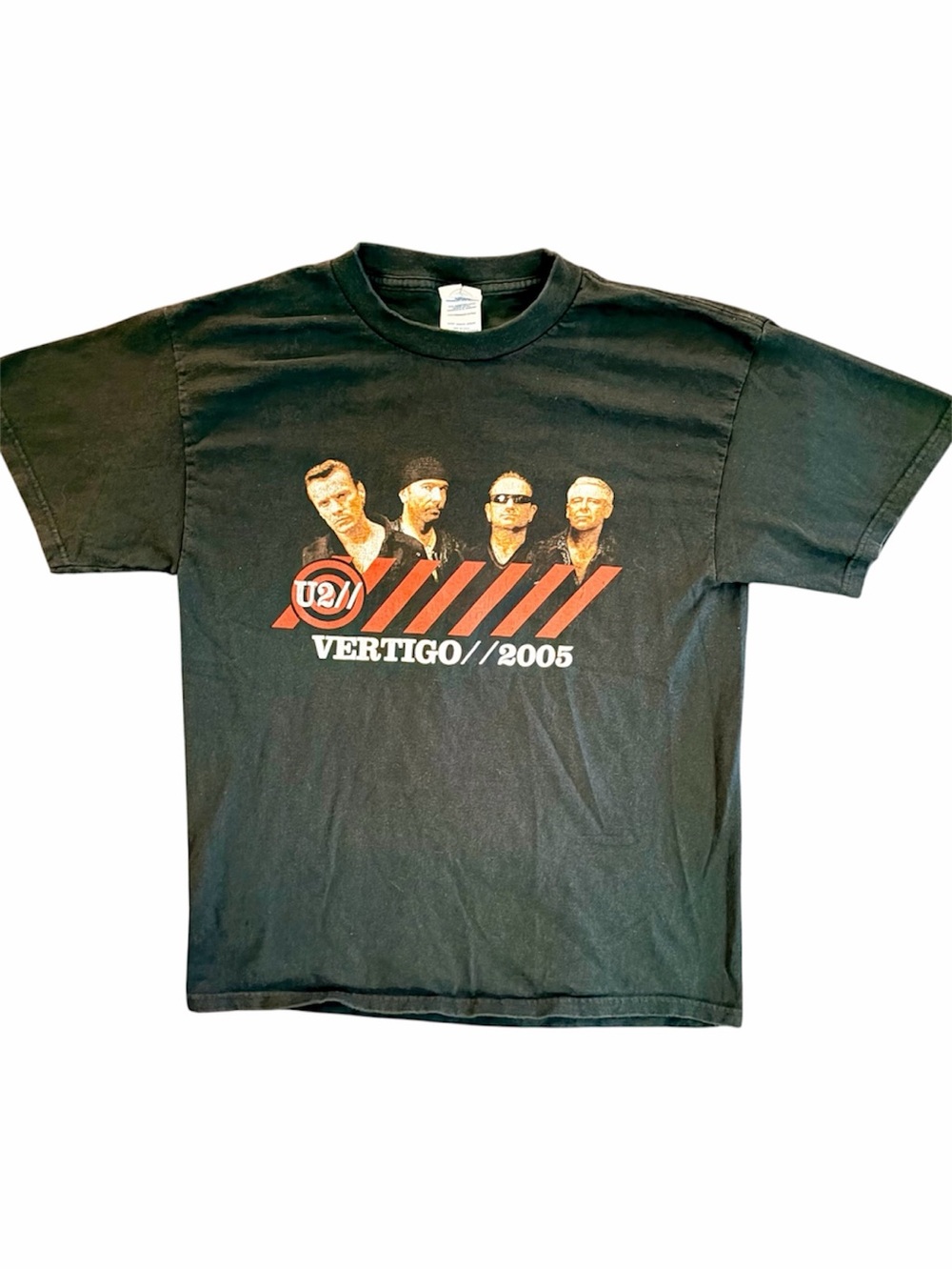 Vintage U2 Vertigo Tour 2005 Men’s Black T-Shirt Medium Bono